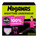 14ct Ninjamas Nighttime Bedwetting Underwear - Size S/M