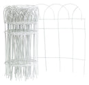 Panacea 20 ft. L X 14 in. H PVC White Scroll Garden Edging, Pack of 6