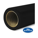 Savage 140" x 105' Black Photowide Seamless Background