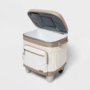 Soft Sided 26qt Roller Cooler - Tan