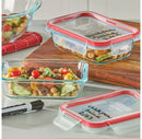 Rectangular Glass Baking Dish Set - Red