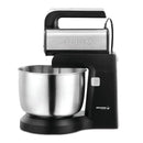 250W 5-Speed Hand and Stand Mixer with LED Light, Black/Stainless Steel
