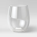 13.4oz 4pk Plastic Wine Glasses - Clear