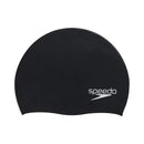 lastomeric-Fit Silicone Youth & Adult Swim Cap - Black
