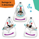 Musical Compact Baby Swing - Grey