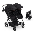 Side by Side Double Stroller for Twins - Black