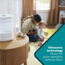 Comforting Cool Mist Top-Fill Humidifier, White