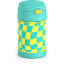 Kids' 16oz FUNtainer Stainless Steel Food Jar - Teal Checkers