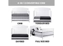 Baldwin 4-in-1 Convertible Crib - White