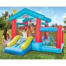 Bounce House with Basketball Hoop and Slide