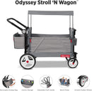Collapsible Stroll Wagon with Storage Bag - Light Grey