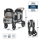 XC EVO - Luxury 2 Passenger Stroller - Grey