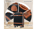 3 Piece Lightweight Hard Shell Carry-On Luggage Set - Black