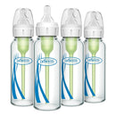 Narrow Glass Baby Bottle with Level 1 Nipple - Clear