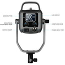 GVM PR150R RGB/Bi-Color LED Video Light Kit with Lantern Softbox