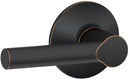 Schlage F Series F10VBRW716 Passage Lever, Mechanical Lock, Aged Bronze, Metal, Residential, 2 Grade, 7/8 in Housing Dia