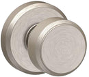 Schlage F Series F10VBWE619 Passage Knob, Bowery, Round, 2-3/4 in Dimensions, Metal, Satin Nickel, Reversible Hand