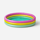 3 Ring Round Kiddie Pool- Sun Squad™ Blue/White/Orange