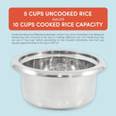 10-Cup Electric Rice Cooker - Black