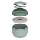 Insulated Leakproof Bowl with Collapsible Utensils - Khaki Green