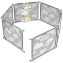 Skip Hop Expandable Baby Gate, Playview Enclosure, Silver Lining Cloud