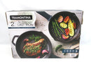 Pre-Seasoned Cast Iron Grill and Skillet Set