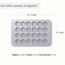 Non-Stick 24 Cup Mini Muffin Pan - Marigold