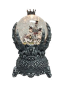 Santas Forest 21947 Halloween Water Globe with Skeleton Hand, 5 in H, Plastic, Black, Internal Light, Indoor, Pack of 4