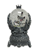 Santas Forest 21947 Halloween Water Globe with Skeleton Hand, 5 in H, Plastic, Black, Internal Light, Indoor, Pack of 4