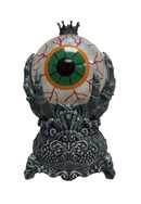 Santas Forest 21948 Ghost Hand Holding Eyeball Water Globe, 5 in H, Glass/Plastic, Black, Internal Light, Indoor, Pack of 4