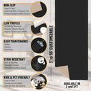 2'x46' Non-Slip Extra Long Hallway Runner Rug - Oth Black