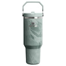 40 oz Stainless Steel Ice Flow Flip Straw Tumbler - Agate Calacatta