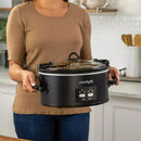 6qt Cook & Carry Slow Cooker Matte Black