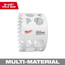 Milwaukee 49-56-0738 Hole Dozer, 3-1/2 in Dia, 1.62 in D Cutting, 4 TPI, Carbide Cutting Edge