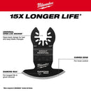 Milwaukee 49-25-2272 Grout Removal Multi-Tool Blade, Diamond Grit