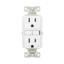 Eaton GF15W-WP GFCI Receptacle, 125 V, 15 A, NEMA: NEMA 5-15R, Back, Side Wiring, White