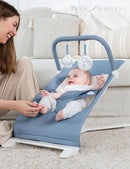 Portable Baby Bouncer - Organic Dusty Blue