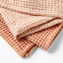 3pc Waffle Kitchen Towels - Terracotta Orange