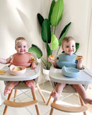 3-in-1 Convertible Wooden High Chair, Beige Color