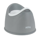 Nuby Beginner's Potty Training Seat with Removable Bowl - Gray