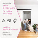 Retractable Baby Gate - Gray