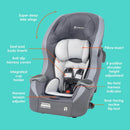3-in-1 Convertible Car Seat - Dash Grey