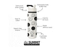 22oz Summit Water Bottle - Cream/Black