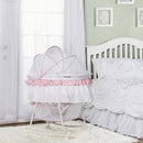 Lacy Portable 2-in-1 Bassinet & Cradle, Pink/White