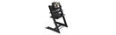 Tripp Trapp High Chair 2 with Adjustable Newborn Set & Baby Set - Black