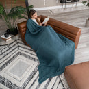 Muslin Cotton Blanket for Adults, Extra Large, Throw 50" x 60" - Neptune