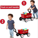 My 1st Wagon with Beach and Garden Tools, 2-in-1 Wagon, Ages 1-4 , Red
