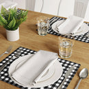 Cork Buffalo Check Placemat - Black