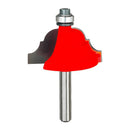 Freud 38-304 Router Bit, 1-9/16 in Dia Cutter, 2-5/16 in OAL, 1/4 in Dia Shank, 2-Cutter, Carbide