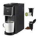 Compact Coffee Maker for Ground Coffee & Loose Tea - Single Serve, 6-12 Oz Brew, Black